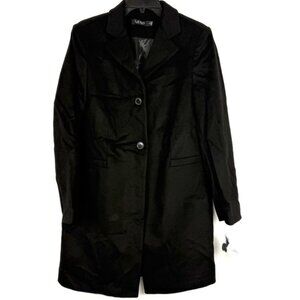 Lauren Ralph Lauren Women’s Welt Pocket Black Reefer Long Jacket Size 10